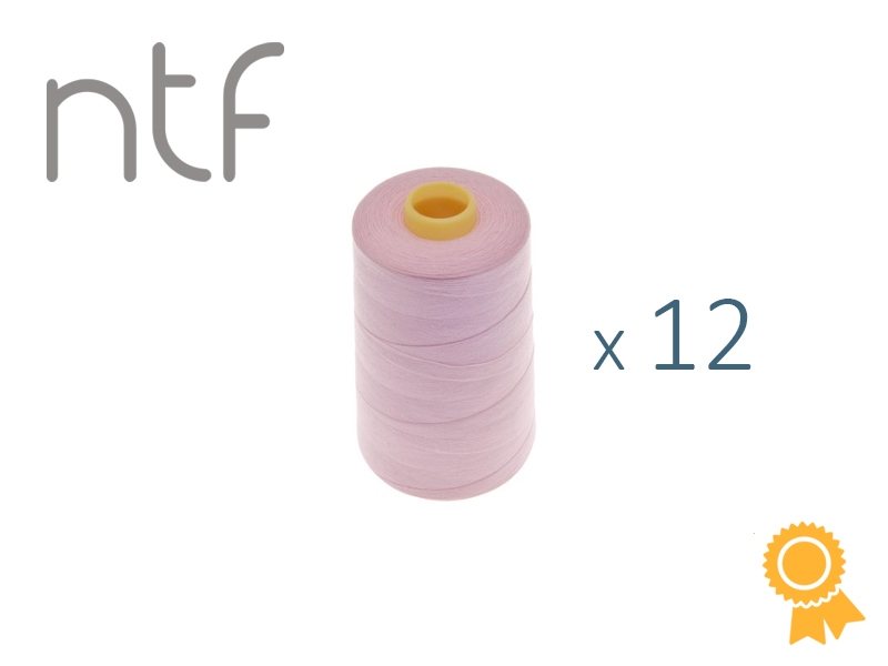 POLYESTER THREADS NTF 40/2 PASTEL PINK A546 1000 M x 12 PCS.