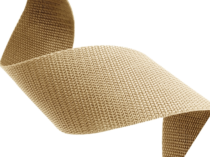 Tragband  pp 15 mm /  1,3 mm beige  010 50 lm