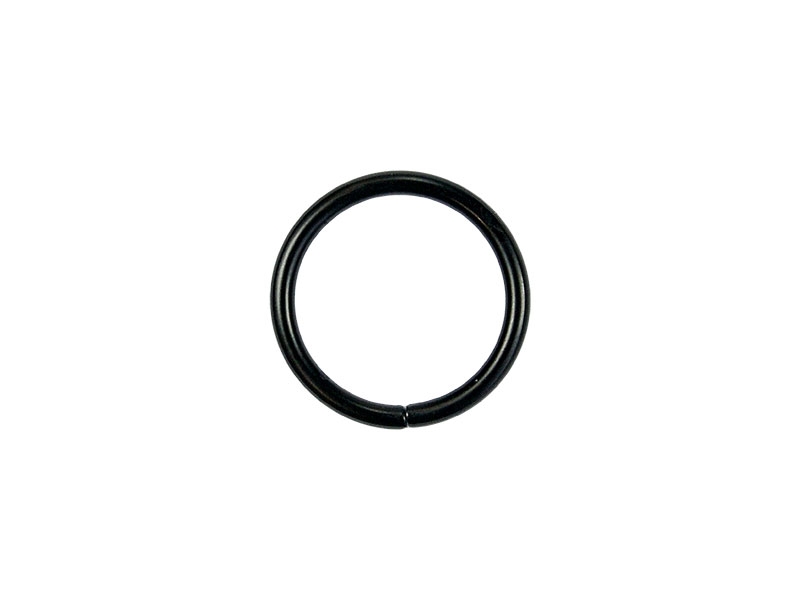 Kółko metalowe 25/3 mm czarny mat drut