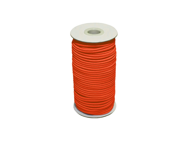 Elastic cord 3 mm orange 053 polyester 50 mb Elastic cord 3 mm orange 053 polyester 50 mb