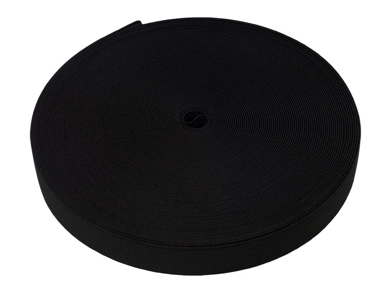 SHOES ELASTIC BAND 25 MM (580) BLACK 25  MB