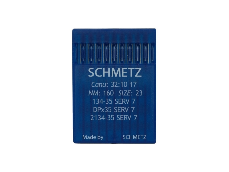 NEEDLE FOR LOCKSTITCH SEWING MACHINE SCHMETZ 134-35 SERV7 160 100 PCS