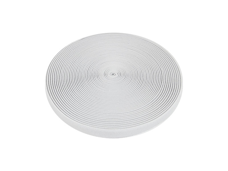 Elastic hook and loop tape  white 501 nylon loop 20 yd