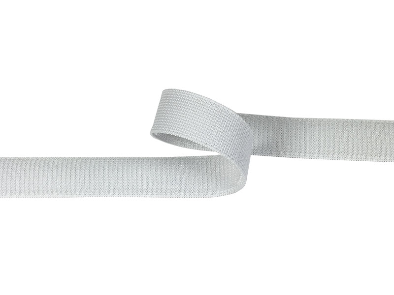 Elastic hook and loop tape  white 501 nylon loop 20 yd
