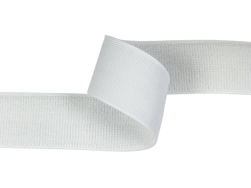 Elastic hook and loop tape  white 501 nylon loop 20 yd