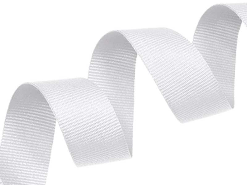 Grosgrain ribbon 20 mm/0,40 mm white (501)