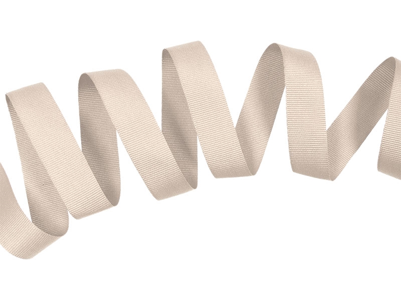 Grosgrain ribbon 20 mm/0,40 mm light beige (122) Grosgrain ribbon 20 mm/0,40 mm light beige (122)
