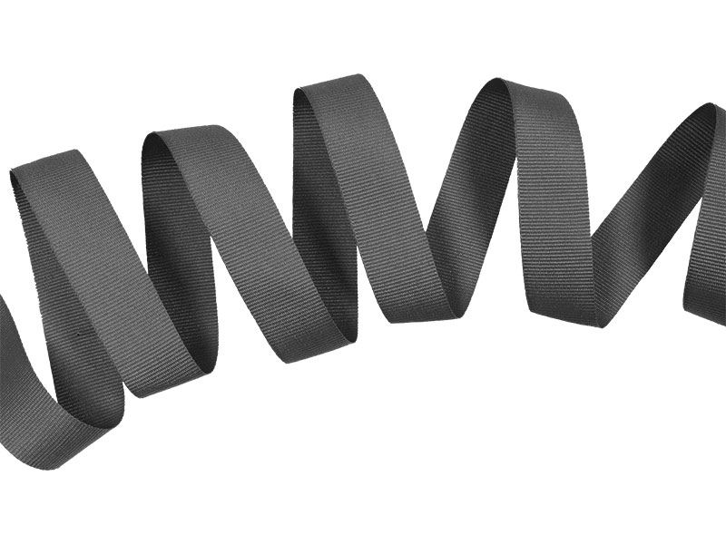 Ripsband 20 mm/0,40 mm Graphit (301)