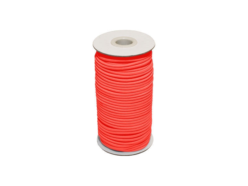 Elastic cord 3 mm orange neon 1002 polyester