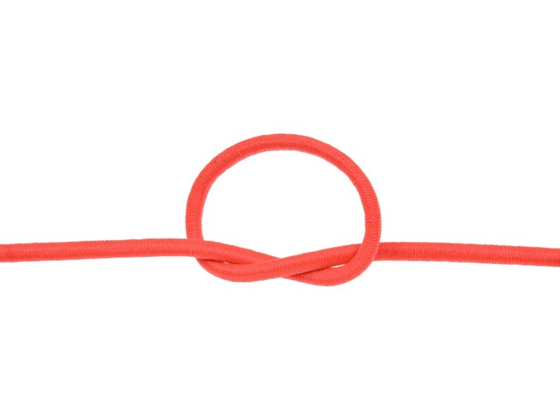 Elastic cord 3 mm orange neon 1002 polyester
