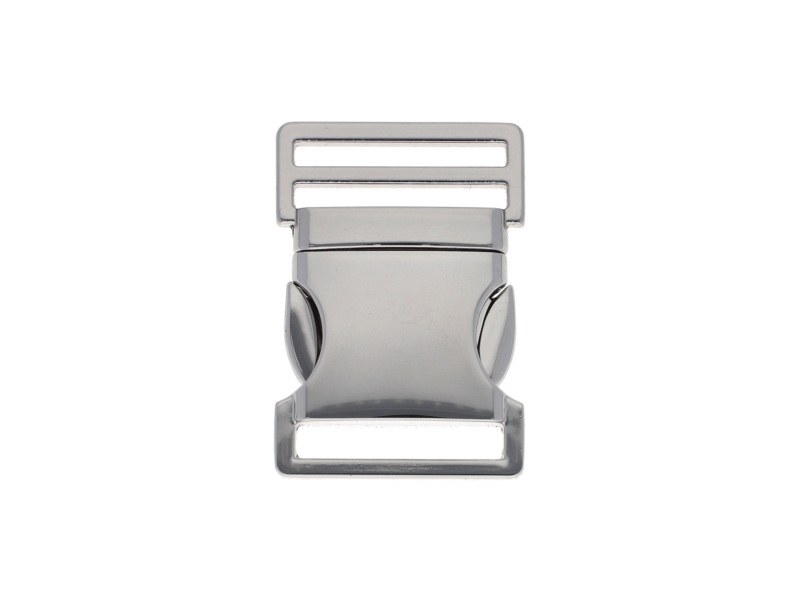 Metal buckle 0324-3025 30 mm glossy nickel 1 pcs
