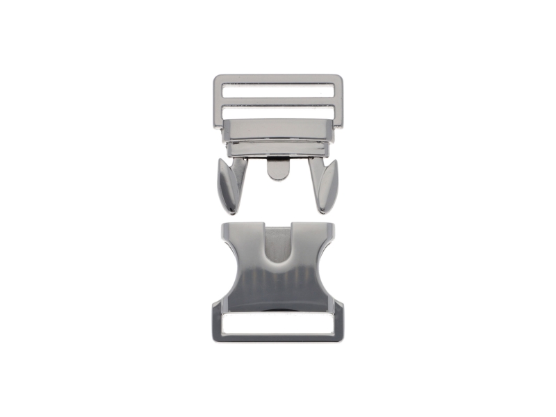 Metal buckle 0324-3025 30 mm glossy nickel 1 pcs