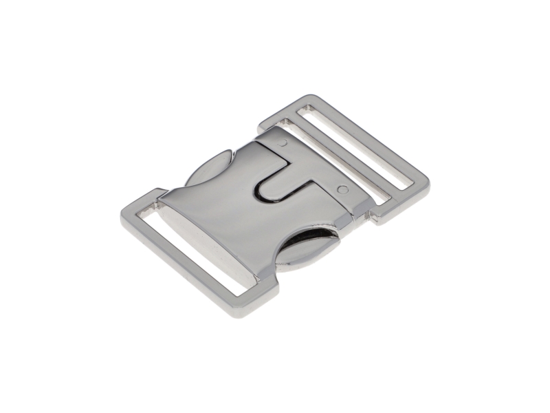 Metal buckle 0324-3025 30 mm glossy nickel 1 pcs