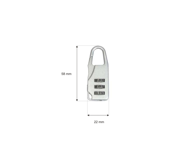METAL PADLOCK COMBINATION LOCK 0104 1 PCS