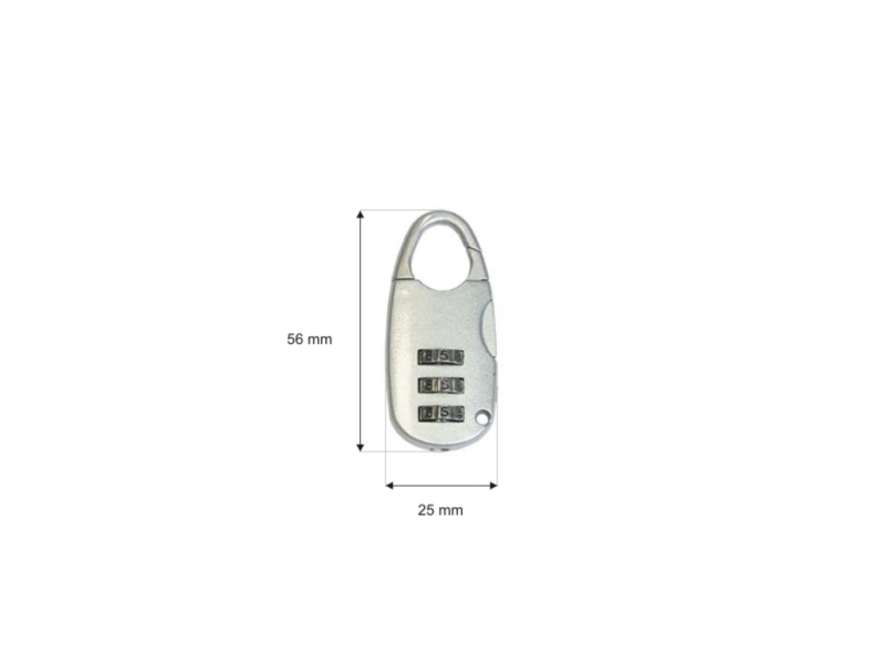 METAL PADLOCK COMBINATION LOCK 0128 1  PCS