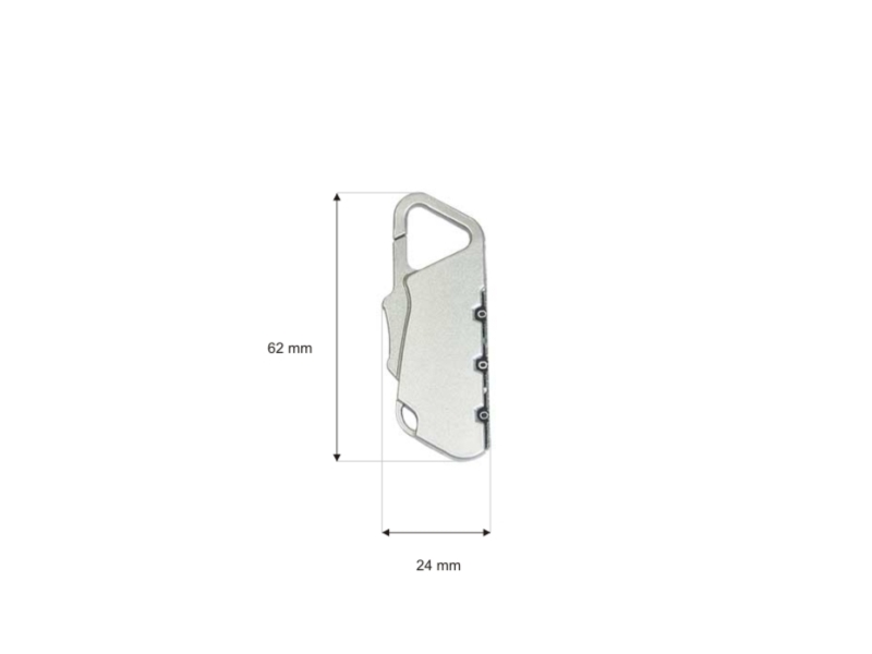 METAL PADLOCK COMBINATION LOCK 202 1  PCS