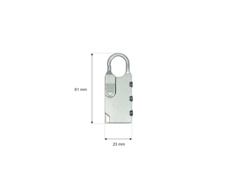 METAL PADLOCK COMBINATION LOCK 007 1 PCS