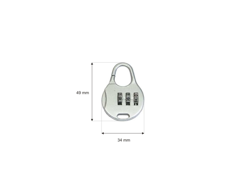 METAL PADLOCK COMBINATION LOCK 108 1 PCS