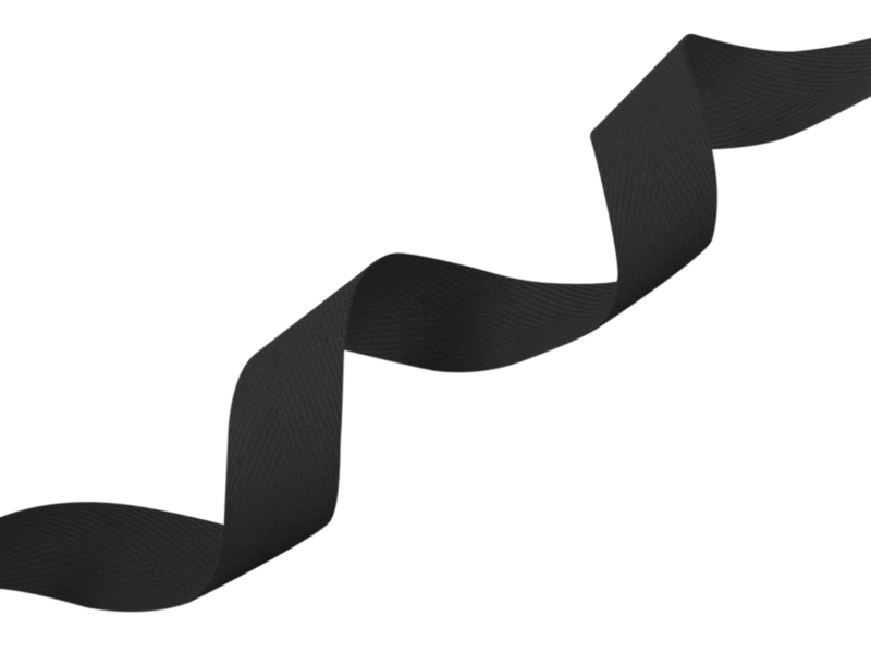 Baumwollköperband 20 mm/0,35 mm Schwarz (580)