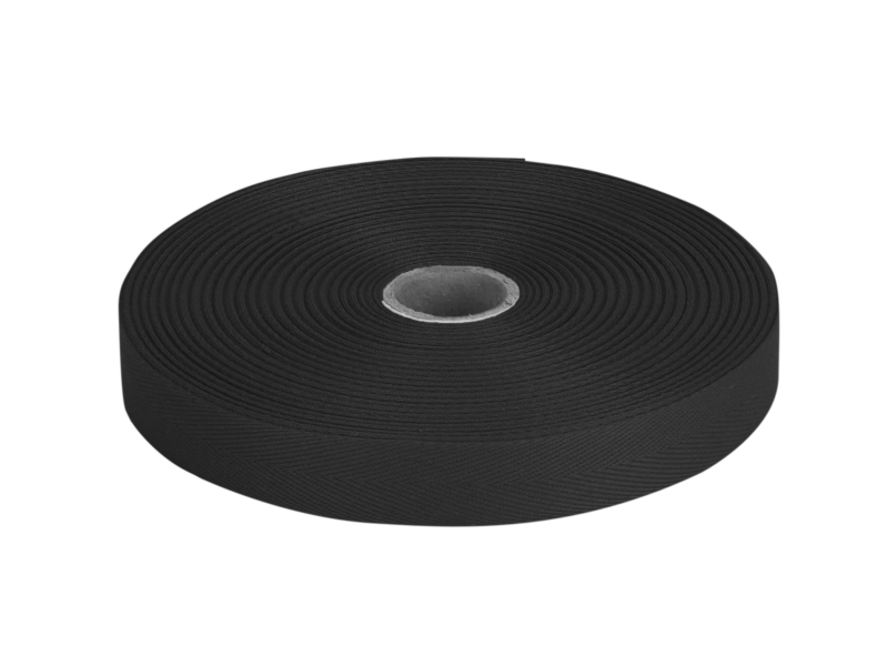 Baumwollköperband 20 mm/0,35 mm Schwarz (580)