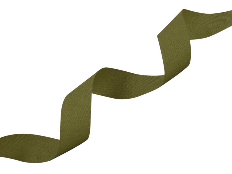 Baumwollköperband 25 mm/0,35 mm Khaki (305)