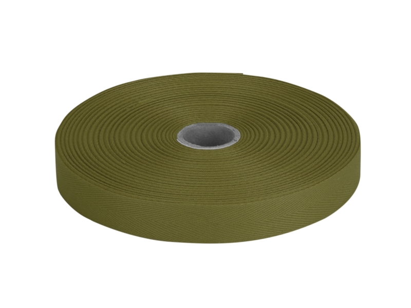 Baumwollköperband 25 mm/0,35 mm Khaki (305)