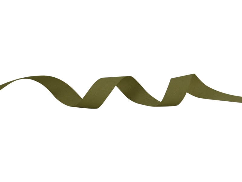 Baumwollköperband 25 mm/0,35 mm Khaki (305)