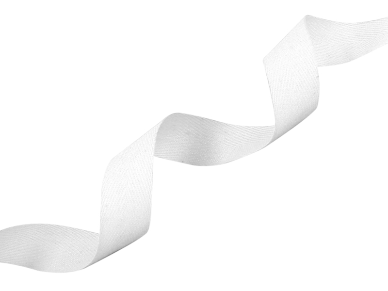 Baumwollköperband 20 mm/0,35 mm Weiß (501)