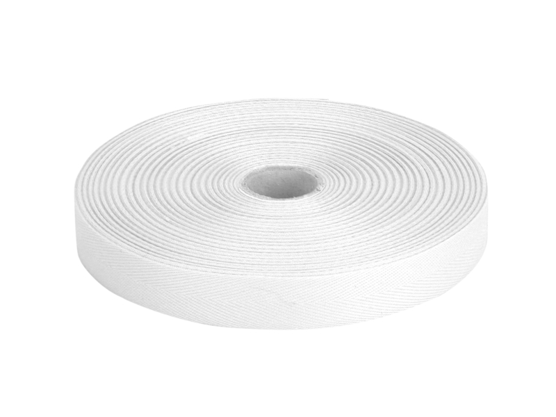 Baumwollköperband 20 mm/0,35 mm Weiß (501)