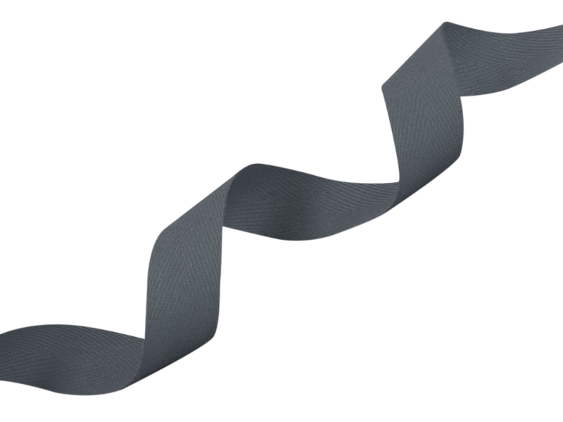 Cotton Twill Tape 20 mm/0,35 mm graphite (301)