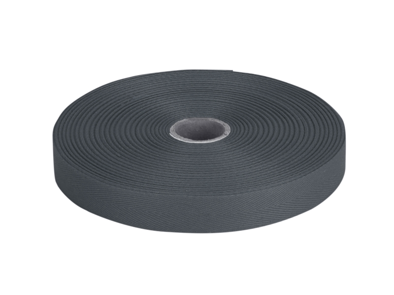 Cotton Twill Tape 20 mm/0,35 mm graphite (301)