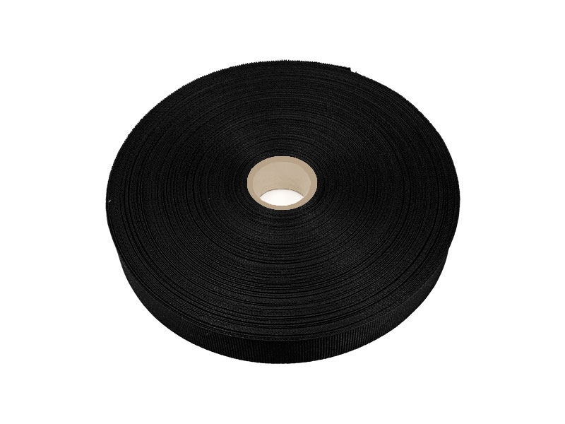 Rypsová stuha 30 mm/0,40 mm černá (580)