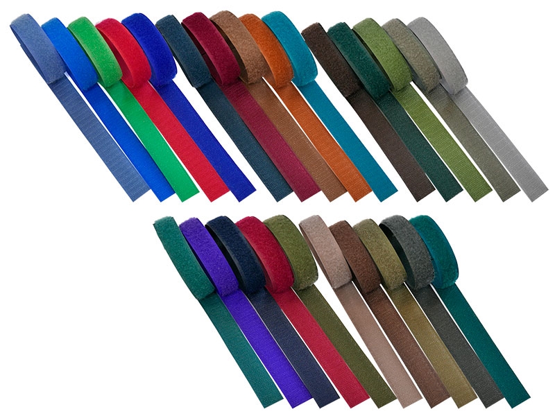 Klettband Farbmix dunkle Streifen 25 x 20 cm Pes/Nylon Schleife + Haken Klettband Farbmix dunkle Streifen 25 x 20 cm Pes/Nylon Schleife + Haken