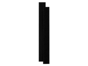 Velcro tape mix black stripes 60 x 20 cm pes/nylon loop + hook