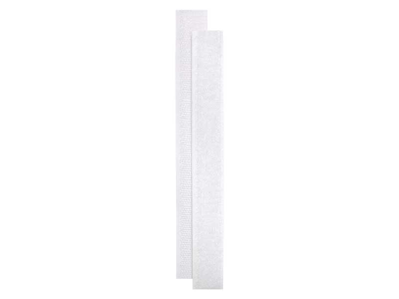Velcro tape mix white stripes 60 x 20 cm pes/nylon loop + hook Velcro tape mix white stripes 60 x 20 cm pes/nylon loop + hook