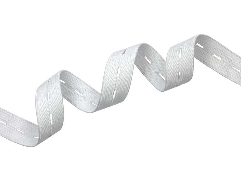 ELASTISCHE  BAND MIT KNOPFLÖCHERN 15 MM