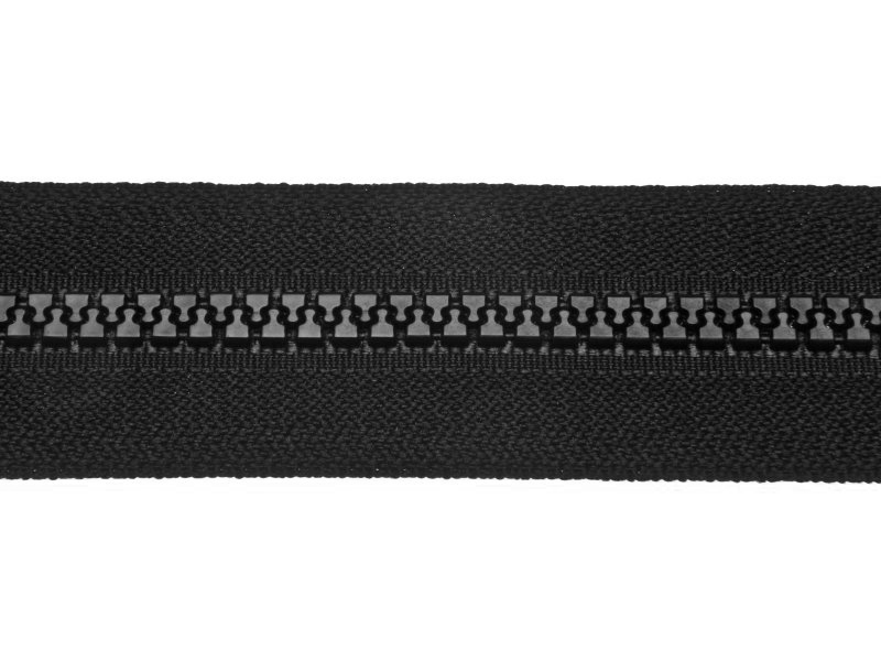 Zamek błyskawiczny kostkowy 5 rozdzielczy 75 cm czarny 1001