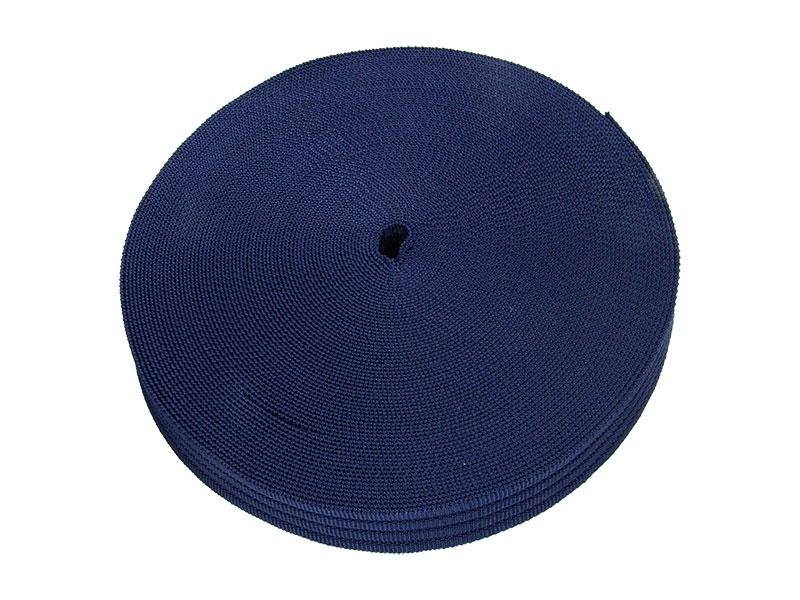 Taśma nośna prążkowana polipropylenowa  25 mm / 1,8 mm granatowa (058)