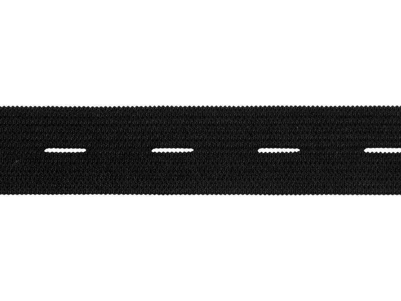 ELASTISCHE  BAND MIT KNOPFLÖCHERN 30 MM