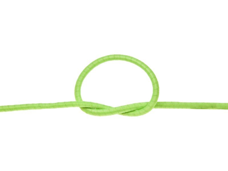 Elastic cord 3 mm green neon 1001 polyester 50 mb