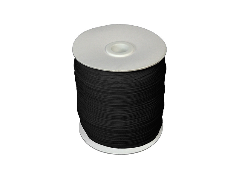 Elastischer band flach gestrickt 5 mm (580) Schwarz polyester 200 lm Elastischer band flach gestrickt 5 mm (580) Schwarz polyester 200 lm