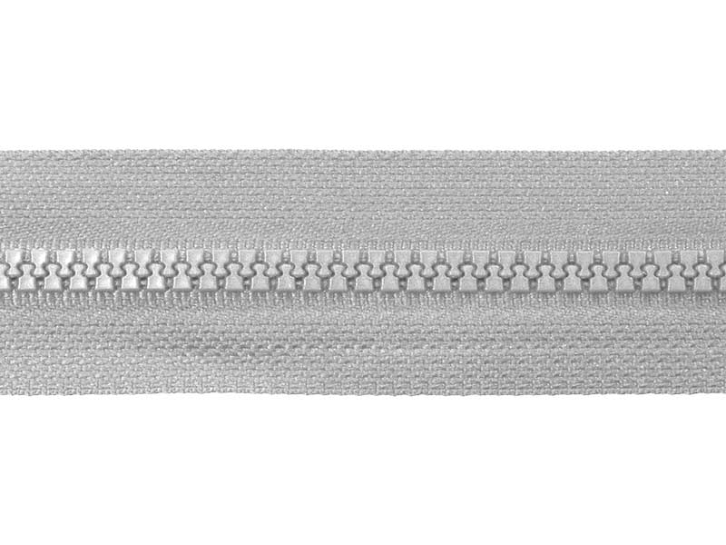 PLASTIC READY ZIPPER 5 CLOSE END 16 cm (336) LIGHT GREY 50 PCS