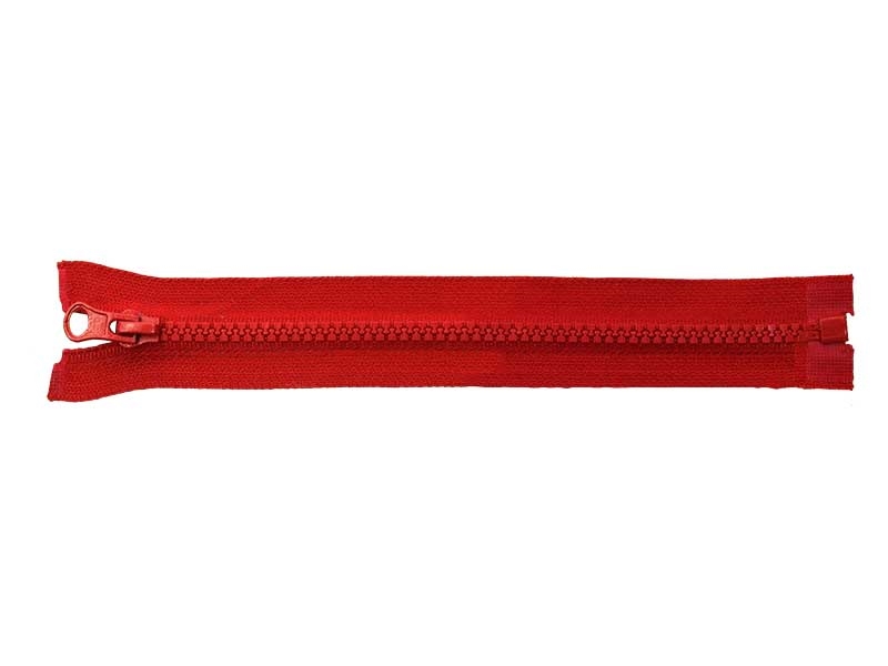PLASTIC READY ZIPPER 5 OPEN END 70 cm (171) RED 50 PCS