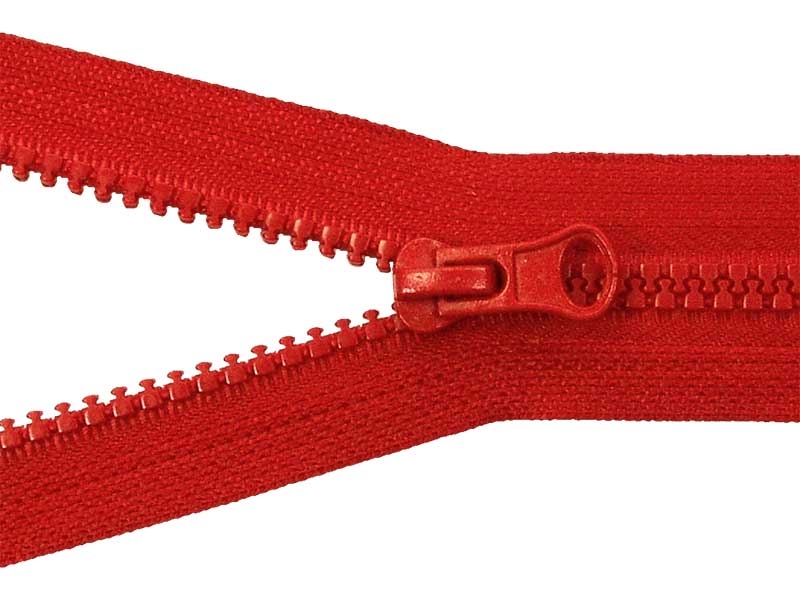 PLASTIC READY ZIPPER 5 OPEN END 70 cm (171) RED 50 PCS