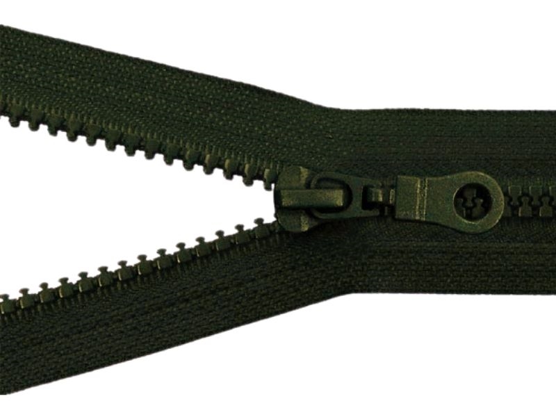 Zamek błyskawiczny kostkowy 5 rozdzielczy 60 cm auto lock (175) zielony wojskowy Zamek błyskawiczny kostkowy 5 rozdzielczy 60 cm auto lock (175) zielony wojskowy