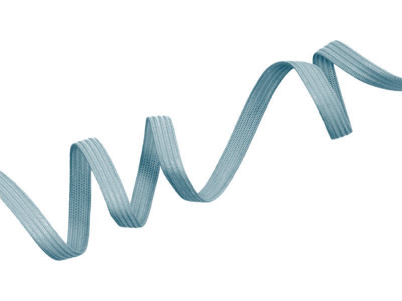 Knitted elastic tape 7 mm (546) light blue polyester 100 mb Knitted elastic tape 7 mm (546) light blue polyester 100 mb