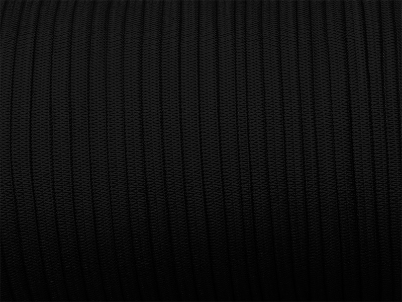 Knitted elastic tape 7 mm (301) graphite grey polyester 100 mb