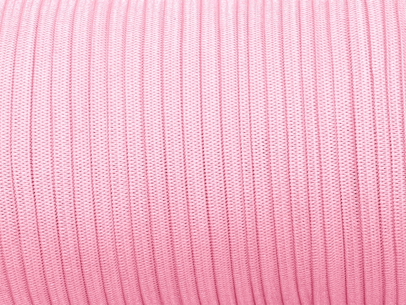 Knitted elastic tape 7 mm (552) light pink polyester 100 mb