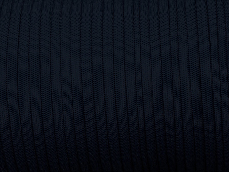 Knitted elastic tape 7 mm (058) navy blue polyester 100 mb