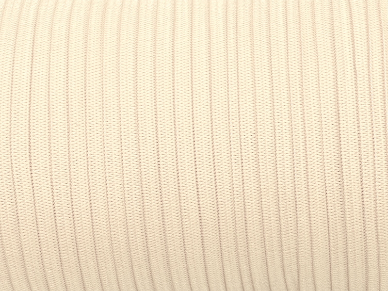 Knitted elastic tape 7 mm (122) light beige polyester 100 mb Knitted elastic tape 7 mm (122) light beige polyester 100 mb
